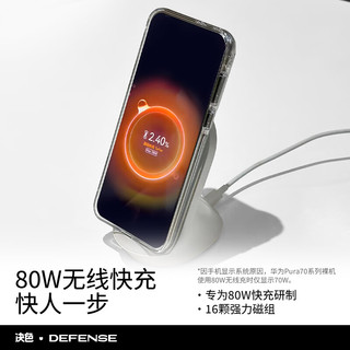 决色（DEFENSE）适用于华为Pura70 Pro手机壳透明不发黄全包轻薄高清保护壳磁吸散热p70时尚保护套冰金简约 冰金透明【升级】 华为Pura70 Pro丨Pro+