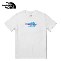 The North Face北面短袖T恤女户外舒适棉质短袖7WEY 白色/FN4 M