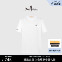 比音勒芬(Biemlfdlkk)【冰舒棉】2024夏季新款男士简约凉感透气圆领短袖T恤休闲职场
