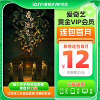 爱奇艺 VIP会员黄金月卡1个月不支持电视端到期按月自动续费手机号码充值