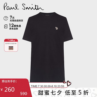 Paul Smith 斑马系列 男士圆领短袖T恤 M2R-011R-AZEBRA-79 黑色 S