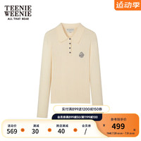 Teenie Weenie小熊2024年早秋休闲通勤毛衣慵懒风女 象牙白 160/S