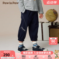 PawinPaw卡通小熊童装2024年秋冬新款男童针织裤休闲裤运动可爱 Grey灰色/15 1