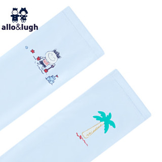 allo&lugh阿路和如儿童冰袖男童女童防紫外线凉感冰丝宝宝袖套UPF50+ 天蓝色 均码