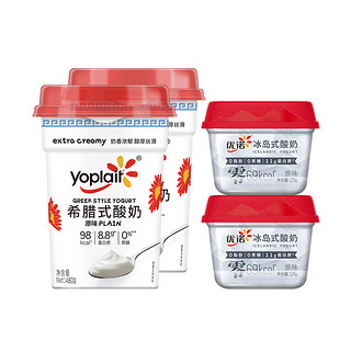 88VIP：yoplait 优诺 希腊酸奶480g*2桶+冰岛酸奶120g*2盒