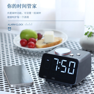 美时蓝牙音箱 迷你小音响高音质无线手机充电迷你小音箱闹铃 闹钟