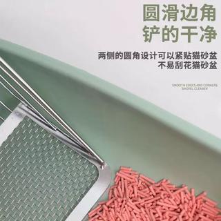 猫砂铲二合一细孔猫屎铲子矿砂豆腐砂金属不锈钢网铲大号铲屎神器