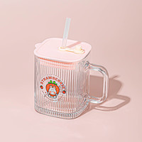 乐唯诗 ins方形玻璃杯420ml 1只