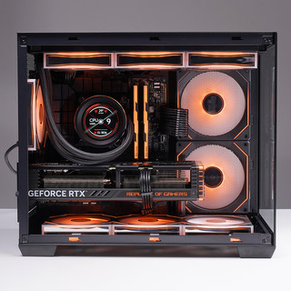 SAMA先马星界mini 海景房机箱无立柱matx电脑台式机360水冷s960暴风雪