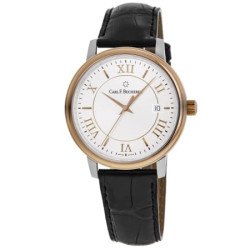 CARLF.BUCHERER 宝齐莱 Adamavi爱德玛尔系列 银色表盘皮带机械男表 00.10314.07.15.01