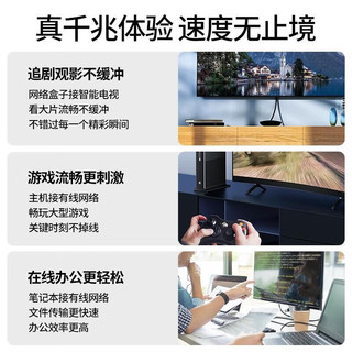  SAMZHE/山泽 千兆高速 六类网线  0.5米