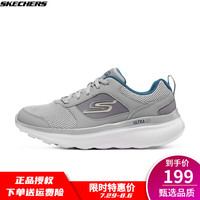 Skechers斯凯奇女鞋时尚舒适减震休闲轻便运动跑步鞋128431 37 灰色/珊瑚色 GYCL 35
