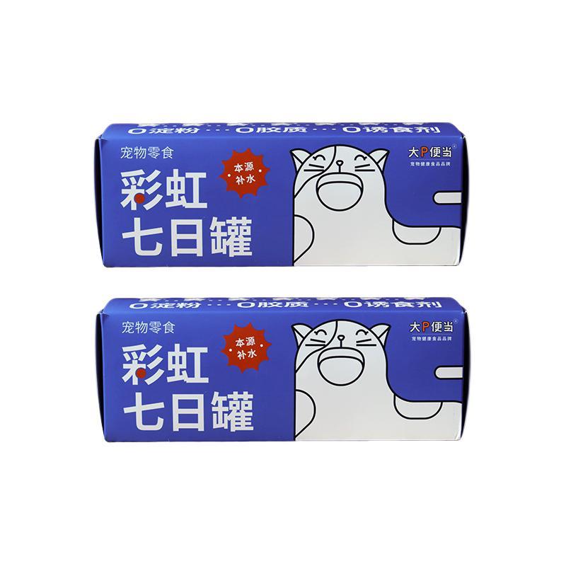 大P便当 猫狗零食 彩虹七日补水罐 7口味