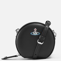 Vivienne Westwood Nappa皮迷你圆饼斜挎包