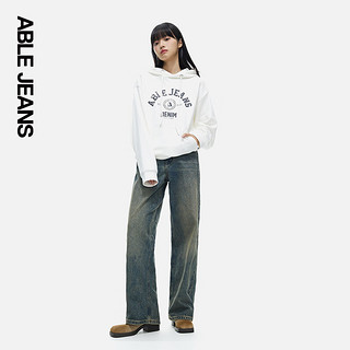 ABLE JEANS【拖地裤】24秋季新款女士裤子复古潮流拖地牛仔裤女 古蓝