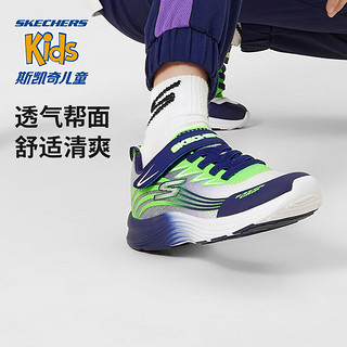 Skechers斯凯奇季男童魔术贴运动鞋405201L 35