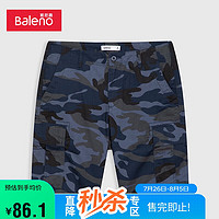 班尼路（Baleno）夏季潮流时尚舒适百搭休闲工装短裤男 06Z S 