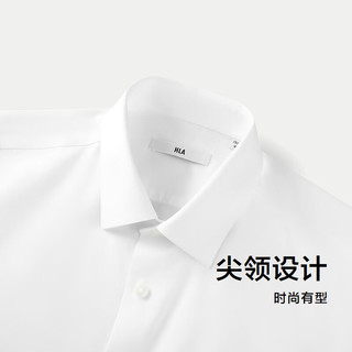 海澜之家（HLA）短袖衬衫男夏季24新款免烫吸湿速干正装衬衣男七夕情人节礼物 漂白花纹12 1