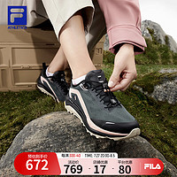 FILA 斐乐女鞋FILA SPD LYNX 2户外鞋2024春季山猫跑步鞋 阴影灰/黑-DA 38.5