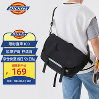 Dickies轻便斜跨多隔层腰胸包2024男女通勤骑行爬山旅行 黑