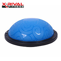 X-RIVALFITNESS 瑜伽球 球 波速球 平衡球 半球 运动训练器材 58CM 蓝色