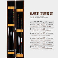 明孚醒目高灵敏野钓黑坑底钓鱼漂带漂盒纳米芦苇孔雀羽套装浮漂一套 孔雀羽套装(信号真实 轻口灵敏) 套装浮漂