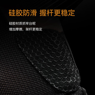 芭布笛（BABUDI）职业台球手套薄款三指透气防滑露指打桌球手套男士 黑灰色 (单只左手) 均码