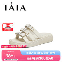 TATA他她 UGY01BT4 时尚简约 女士拖鞋