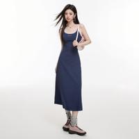 吊带连衣裙女2024夏季复古辣妹高级感纯欲风a字吊带长裙