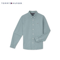TOMMY HILFIGER24新款秋冬男装纯棉牛津纺商务休闲格纹合身长袖衬衫38598