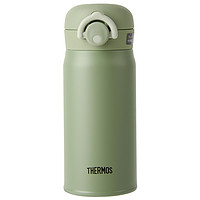 THERMOS 膳魔师 保温杯 女 JNR-351 日本学生儿童便携简约不锈钢水杯 350ml