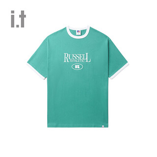 88VIP：RUSSELL ATHLETIC it RUSSELL ATHLETIC男装短袖T恤2024春夏活力撞色边饰2104LX