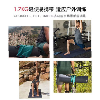 MANDUKA X 多功能瑜伽垫仰卧起做双面垫缓冲减音降噪轻便便携跳操垫 亮黑 X系列多功能垫-黑色-5mm