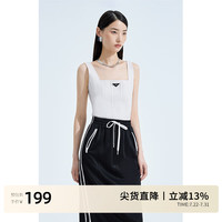 ochirly欧时力商场同款 运动风针织背心女早秋修身短款吊带外穿