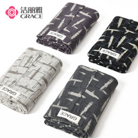 洁丽雅夏季男士内裤纯棉款男生男式平角四角短裤头底裤衩抑菌100%全棉 【4条装】黑色+麻灰+青灰+暮云灰 XXXL【145斤-165斤】