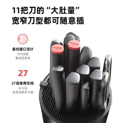OOU! 刀架厨房刀具置物架多功能刀座沥水架收纳盒放菜刀筒收纳架