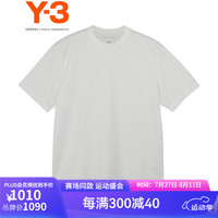 Y-3【运动季】y3 REG SS TEE男士T恤圆领短袖纯棉t恤51-JD9829 白色