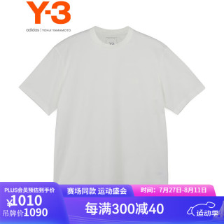 Y-3【运动季】y3 REG SS TEE男士T恤圆领短袖纯棉t恤51-JD9829 白色 XS