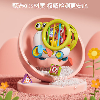 纽奇 婴幼儿童摇铃咬胶转转乐玩具可啃咬哄娃0-1岁蒙氏早教礼盒 天鹅转转乐+蜗牛塞塞乐【女宝】