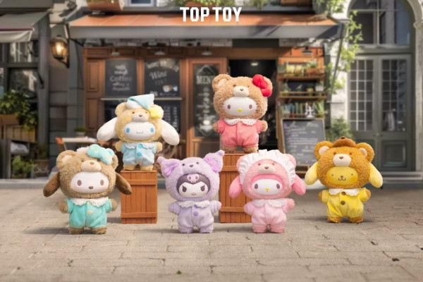TOPTOY 三丽鸥家族拿铁宝宝搪胶毛绒盲盒