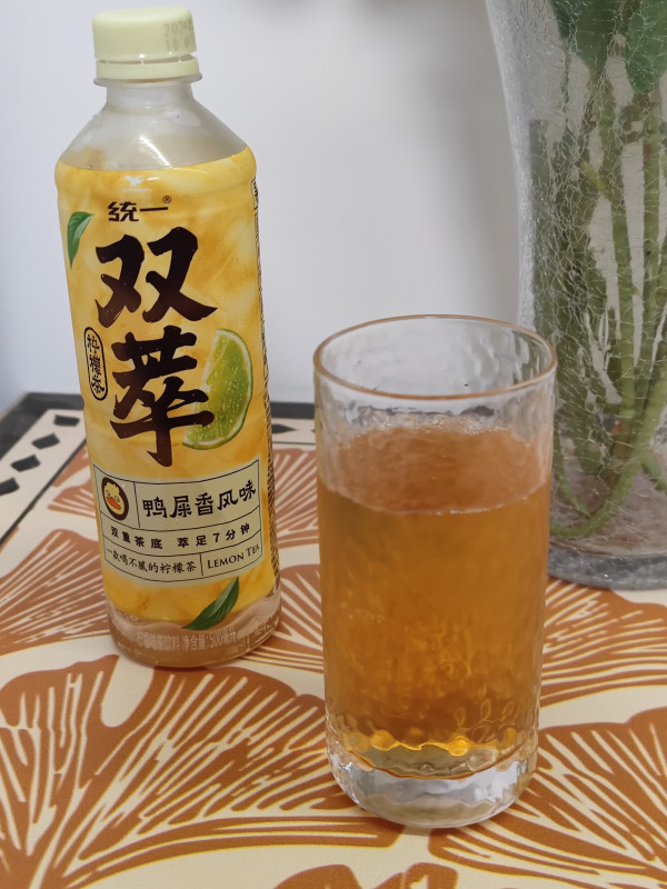 Uni-President 统一 双萃柠檬茶 鸭屎香风味 500ml*15瓶