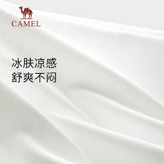 骆驼（CAMEL）户外速干短袖圆领T恤夏防水防油拒污中性风男女同款宽松上衣 1138 姜饼橙，男女同款 S