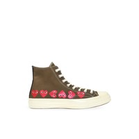 COMME des GARÇONS Play X Converse 川久保玲匡威联名款 高帮帆布鞋