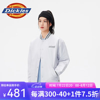 dickies 宽松休闲棒球服外套男女休闲运动外套10912 蚝磨灰 L