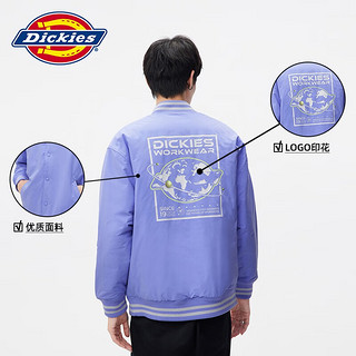 dickies 宽松休闲棒球服外套男女休闲运动外套10912 浅紫色 M