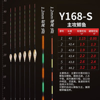 明孚芦苇夜光漂高灵敏鲫鱼电子漂小电池黑坑竞技加长流氓电子浮漂双尾 Y168-S(全长约42-44cm) 双漂尾 4号一支