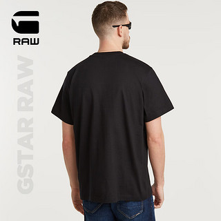 G-STAR RAW2024夏季T恤个性logo男士潮流凉爽透气时尚短袖D25674 D25677黑色 XL