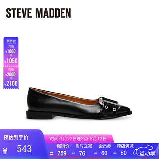 史蒂夫·马登 STEVE MADDEN/思美登 浅口休闲单鞋女士低跟尖头 GRAIL 黑色 39