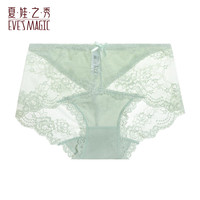 夏.娃.之.秀内裤女性感蕾丝透气提臀舒适三角裤女士内裤 薄荷绿(K3029) L码