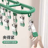youqin 优勤 袜子晾晒架带夹子家用无痕不锈钢晒袜子多功能阳台晾衣架
